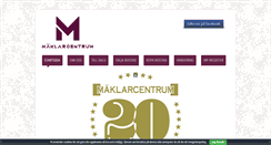 Desktop Screenshot of maklarcentrum.se