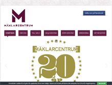 Tablet Screenshot of maklarcentrum.se